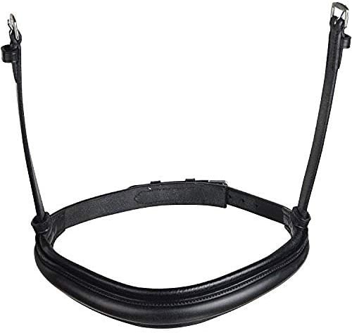 Collegiate Mono Crown Cavesson Noseband, Black, Warmblood
