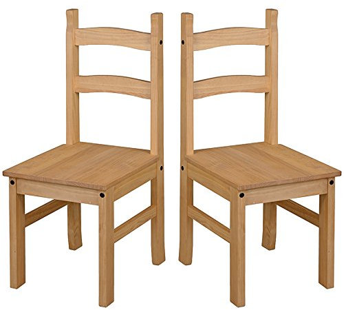 Core Products, Corona Waxed Pine Dining Chair, Set of Two