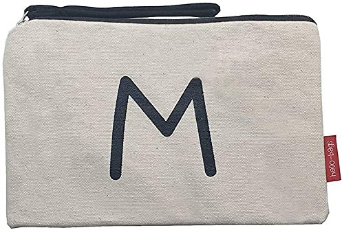 hello-bags. Necessaire/Pochette. Esterno: 100% cotone. Con cerniera interna e fodera. Include una bella busta regalo kraft. Modello M. Colore: Écru. Misure: 23x15,5 cm.
