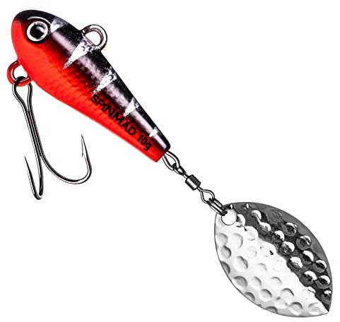 SpinMad Jigspinner 10g - Bleikopfspinner, Farbe Lieblingsköder:Black Perch