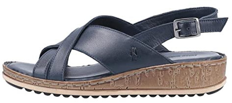 Hush Puppies Elena Womens Wedge Sandals Navy 3 UK