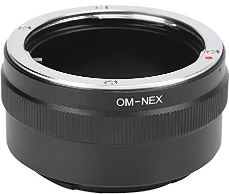 Goshyda Lens Adapter, Aluminum Alloy OMNEX Converter Adapter Ring for Olympus OM, Lens to for Sony E, Mount Camera