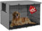 Explore Land 137,2 cm Hundekäfig-Abdeckung, strapazierfähiges Polyester, universelle Passform für Hundekäfige aus Draht (grau)