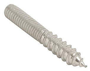 20 x Dübelschrauben Holz – Metall 5/16 BSW x 5,1 cm BZP für Schrankknäufe