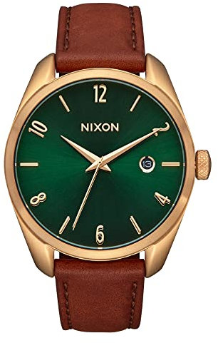 Nixon Damen Analog Japanisches Miyota-Quarzuhrwerk mit DREI Zeigern und Datumsanzeige Uhr mit Leder Armband A1343-2691-00