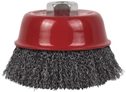 Bürste, gewellt, M14, Ø 125, Stahl, 0,3 mm