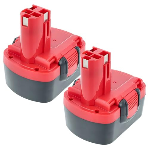 EXTENSILO 2x Battery compatible with Bosch PST 14.4V, PSR1440, PSR 140, PSR1440/B, PSR 14.4VE-2(/B), VE-2 Power Tools (3300 mAh, NiMH, 14.4 V)