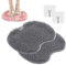 2PCS Shower Foot & Back Scrubber, Massage Pad | Wall-Mounted Back Scrubber | Silicone Bath Massage Cushion Brush with Suction Cups | Foot Washing Mat For Shower