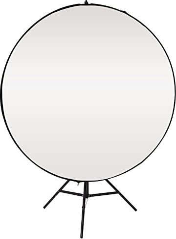 5-in-1 109cm Reflektor Fotografie Rund Faltreflektor Set mit Lichtständer + ausziehbarem Halter 80-200cm, Tragebar Diffusor Reflektorhalter mit Griff und Tasche für Studio Außenbeleuchtung