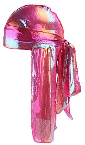 MKIUHNJ Kopftuch Hut Durag Headwear Männer/Frauen Geschenk Tail Rag Silk Bandana Headwrap Polyester Baseball Caps Mützen Damen Zopf