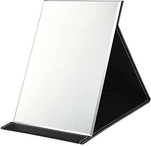 OSDUE Reisespiegel Klappbar, Klappbar Make-up, Tragbar Kosmetikspiegel, Klappbarer Reisespiegel für Tischplatte, Handheld, Zuhause und Reisenutzung (Extra Groß - 26 x 18CM)