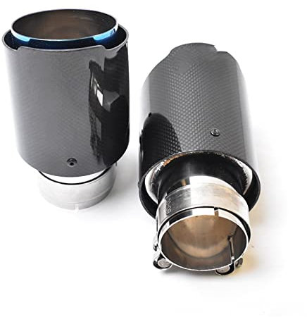 Auspuffblende Für E63 E60 Auto Modifikation Auspuffrohr Gerade Fiber Carbon Schalldämpferspitze Auto Endrohr (Größe : In 67 Out 100 mm)