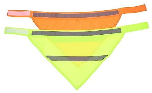 POPETPOP 2stücke Reflektierendes Hundehalsband Verstellbar Sicheres Hundetuch Für Nachtspaziergänge Hohe Sichtbarkeit Langlebiges Material Für Kleine Und Mittelgroße Hunde