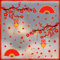 ANHUIB Chinesischer Neujahr Fensterdeko,Neujahr Fensteraufkleber,2025 Frühlingsfest Fensterbild,Rot Blume Fenstersticker,Abnehmbare Chinese New Year Sticker für Schaufenster Vitrinen Glas Tür Wanddeko