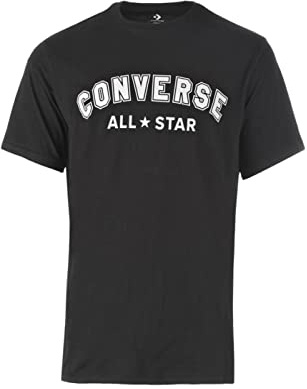Converse Go-to All Star T-Shirt, normale Passform, Schwarz