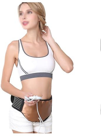 SHAPLE Electric Heated Waist Belt Reusable Heating Waist Belt Portable Adjustable Waist Support Belt with 3 Heat Settings for Dysmenorrhea/Back Pain/Stomachache Relief