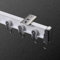 Flexible Und Biegbare Decken-Vorhangschiene 1-4M, Einfache Installation Gardienenschiene Mit Stummen Rollen Für Vorhänge, Raumteiler, Wohnmobil-Vorhang (Color : White Ceiling Mount, Size : 2.5m)