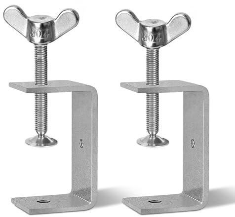 GothicBride Pack of 2 C Clamp 85 mm Delsteel Adjustable Carrier Clamp for Clamps Welding Carpenters Clamping Range 29-73 mm