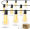 Torkase Outdoor String Lights Mains Powered,180FT G40 Garden Festoon Lights with 80 Shatterproof G40 Plastic LED Edison Bulbs Waterproof for Outside Patio Pergola Decor Cafe