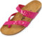 Palado Pantoletten Damen Cres Lack – bequeme Sandalen Made in Spain - Hausschuhe mit dampfendem Kork-Fußbett - modische Sommerschuhe Pink UK7 - EU40