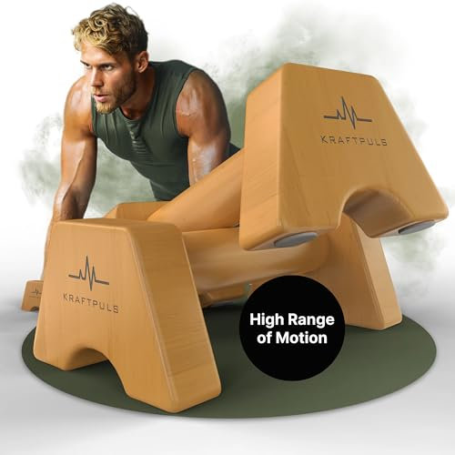 KRAFTPULS® Parallettes - als Calisthenics Equipment – rutschfeste & nachhaltige Liegestützgriffe und Handstand Griffe - ideal als Calisthenics Griffe