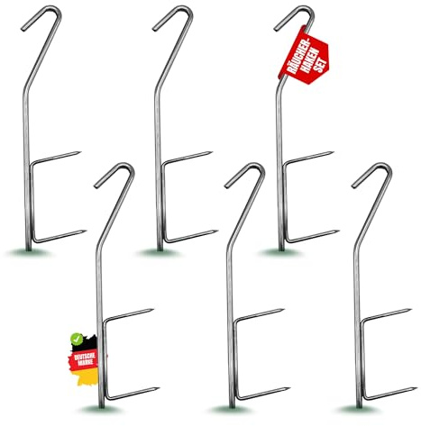 Zite Fishing Räucherhaken Fisch Set | 6, 12 & 18 Stück im Set | Fisch | Fleisch, Käse & Mehr räuchern | Fisch-Räucherhaken Edelstahl | Räucherzubehör Räucherhaken-Forelle, Räucherhaken für