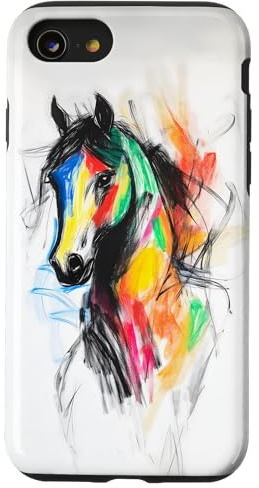 Colorful Horse Sketch Case for iPhone SE (2020) / 7 / 8