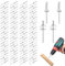 100 Stück Blindnieten Set, Popnieten 4,8 * 20 mm, Silber Alu Nieten Set, Spreiznieten für Metall Holz Kunststoff Dichtblindniete Bechernieten