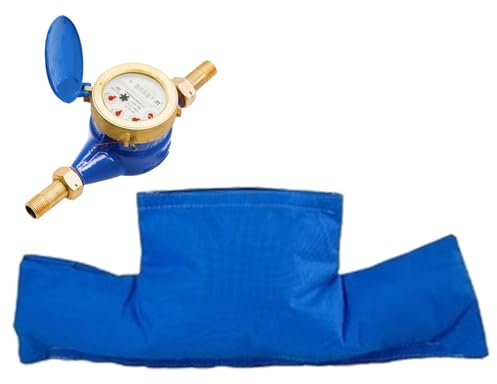Wasserzähler Isolierabdeckung, Frostschutz-Wasserzählerabdeckung Mit Riemen,Isolierte Abdeckung Für Wasserzähler Rückflussverhinderer, Wasseruhr Frostsicher Abdeckung, Wasserdichter Winter Frostschutz