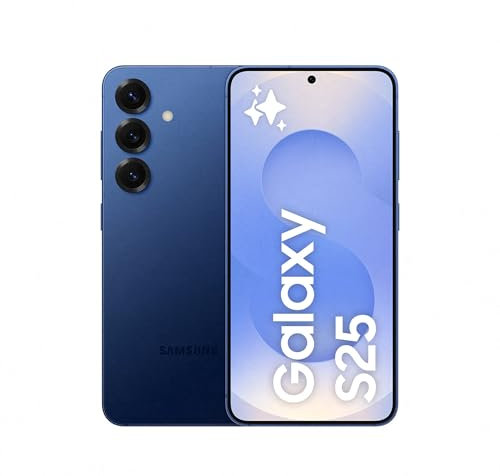 Samsung Galaxy S25 512GB Teléfono Móvil con IA, Galaxy AI, 12GB RAM, Cámara 50MP, Dual SIM, IP68, Garantía del Fabricante 3 Años + 1 Año Extra, Color Azul Marino (Versión Española)