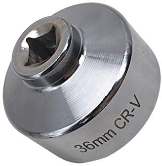 Ksikdeg Llave de vaso baja de 36 mm y 6 puntos, herramienta de extracción de 3/8 pulgadas