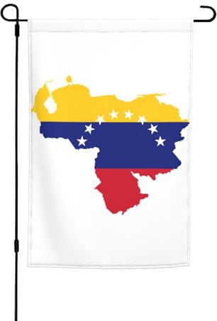Drapeaux de jardin imprimés du Venezuela - Pour jardin, cour, porche, extérieur, terrasse, pelouse