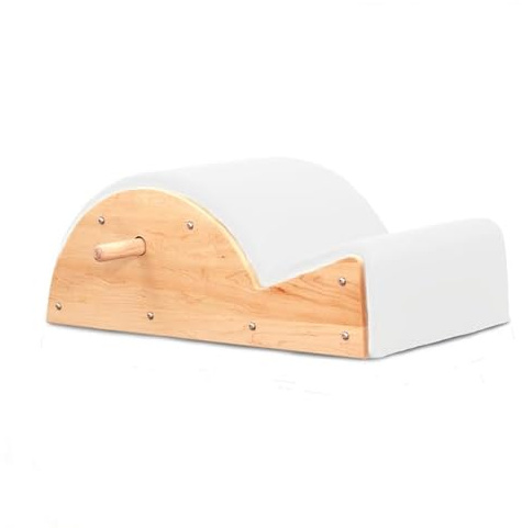 DESHIKE Weiß,Pilates-Dorn-Korrektor, Qualitäts-klassischer hölzerner Pilates-Bogen-Körper, der Yoga-Hilfsmittel-Ausrüstung-ergonomisches Design formt
