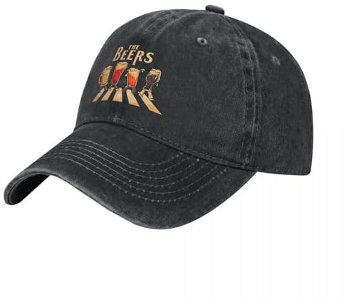 YERTYIJH Klassisch Die Biere Denim Baseball Cap Bier Lustig Wandern Angeln Trucker Papa Hut Sommer Männer Erwachsene y2k Lustig Sonnencreme Baseball Caps rot