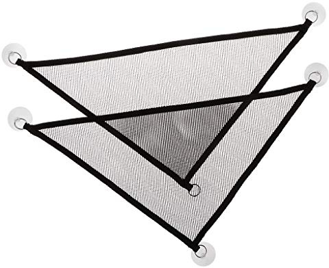 2PCS Reptiles Lounger Hammock Hanging Mesh Bed Fun Pet Swing Toys Terrarium Decoration For Habitat Bearded Dragon Accessories Driftwood Supplies Heating Pad Tank Plant