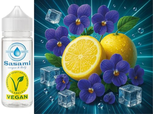 Violet Citrus Ice - Zitrone Veilchen Ice Aroma Konzentrat - Vegan - Sasami - 100ml