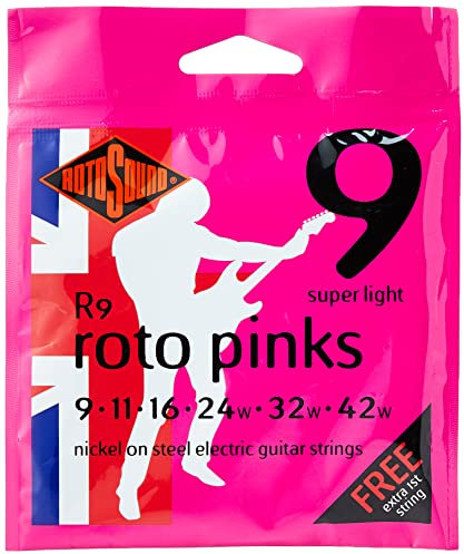 Rotosound R9 - Juego de cuerdas para guitarra eléctrica de níquel, 11 16 24 32 42