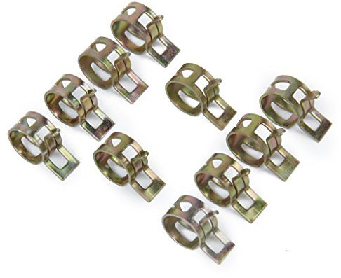 10 x Federklemme Kraftstoffschlauch Linie Wasser Rohr Luft Rohrschellen Fastener Durchmesser 12 mm
