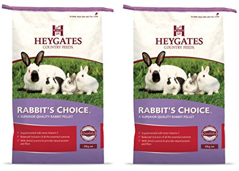 Heygates Rabbit & Cavies country feeds pellets 40 kg (20kg x 2)