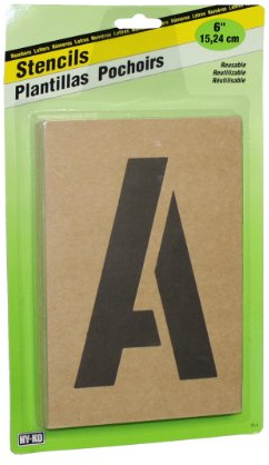 Hy-Ko Prod Co 6 Letter/Number Stencil Set