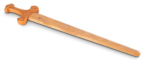 BestSaller 1115 Schwert Wikinger aus Holz, 58 cm, Natur, geölt (1 Stück)