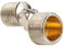 tecuro S-Anschluss für Wandarmaturen 3/4 x 1/2 Zoll Außengewinde - Länge 48 mm, Messing vernickelt - Versatz 13 mm