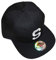 Buchstaben Initialen Snapback Cap Black & White (S)