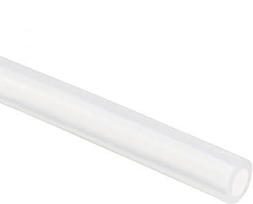 sourcing map Tube en silicone 5mm ID 7mm OD 2m Longueur Tubes flexibles en caoutchouc de silicone Tuyau d'arrosage d'eau et d'air Translucide pour transfert pompe