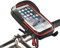 MOOZO Fahrrad-Lenkertasche, universelle wasserdichte Handy-Tasche für Fahrrad- und Motorradlenker, 360 Grad drehbar, für iPhone, Samsung, HTC, LG Smartphones bis zu 15,2 cm (6 Zoll) (schwarz und rot)