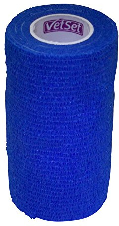 VetSet Unisex's Wraptec Cohesive Bandage, Blue, Regular