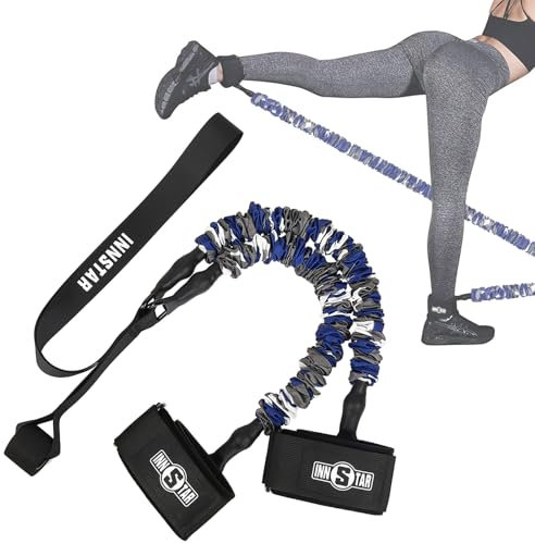 INNSTAR Booty Widerstand Band Glute Cord Cable Machine for Hip Home Workout Cable Kickback with Instructions and Carry Bag, schwer
