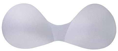 2 pieces White Khaki Black Push Up Bra Cup Chest Pads Sewing In Bra Soft Foam Cup For Bikini Pads Insert Bridal Bra (white)