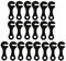 Perfeclan 20 Stück Ersatz Zelt Abspannleine Seilspanner Spanner Haken, Zeltleinenspanner Outdoor Zeltzubehör, Schnurspanner Wind Seil Schnalle Zelt Spanner für Camping Wandern, Picknick, Aktivitäten
