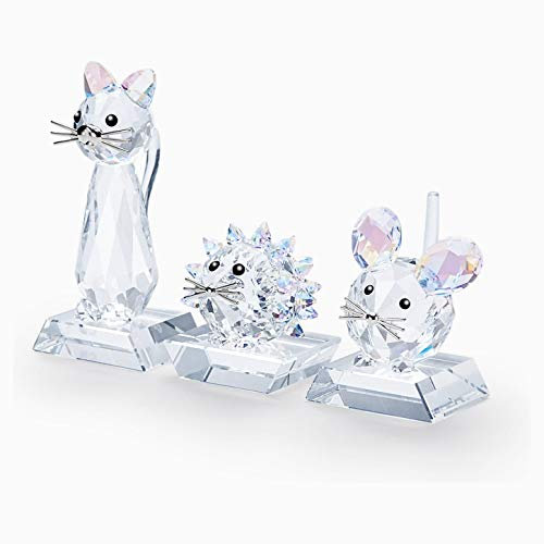 Swarovski 5492741 Replica Katzen Set LIM, Kristall, klar, 7,7cm
